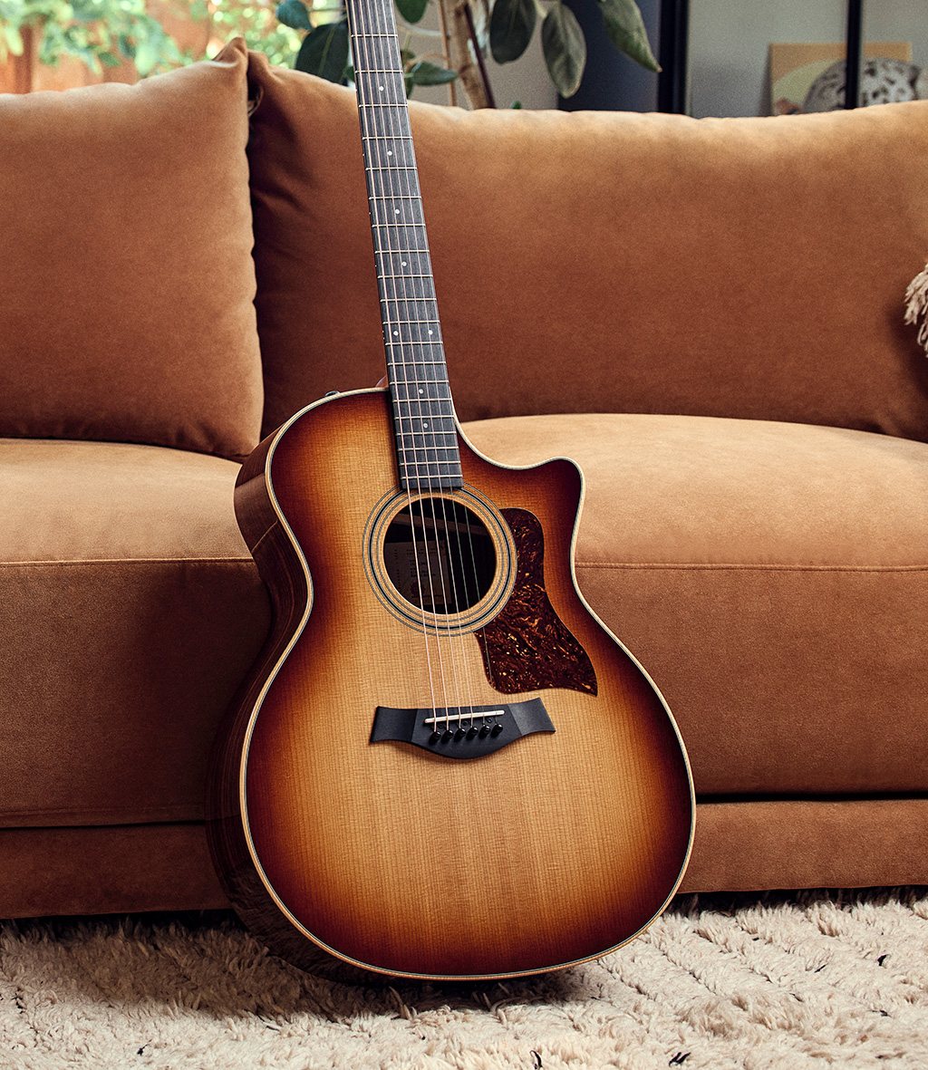 Sunburst Cutaway Acoustic Guitar