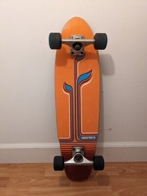 Orange Longboard Skateboard