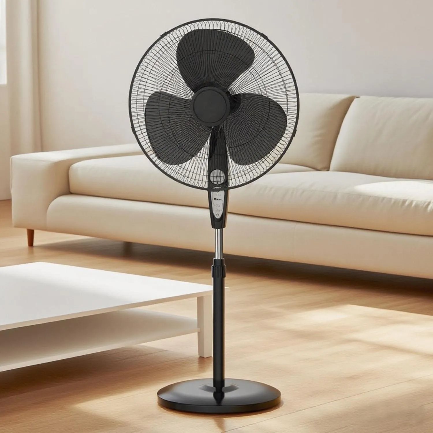 Black Pedestal Fan